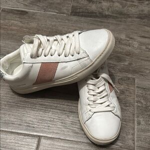 Vintage Havana White and Pink Sneakers